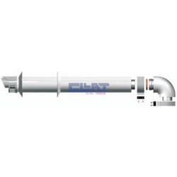 KIT SCARICO ORIZZONTALE Ø 60/100 MM L. 1000 MM CONDENSAZIONE