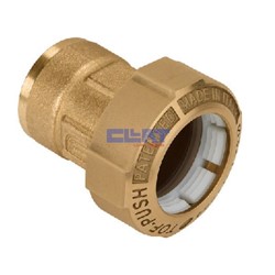 GIUNTO TOF IN OTTONE PER ACQUA E GAS - 20MMX1/2'F