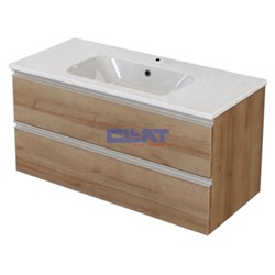 MOBILE NOBU ROVERE 80X46 CM 2 CASS. LAVABO CERAMICA