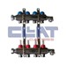 COLLETTORE IN OTTONE Ø 1X 5 ATTACCHI CON FLUSSIMETRI
